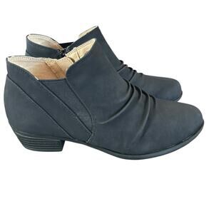 Lifestride Aorora Black Comfort Ruched  Shootie NEW Size 6.5 WIDE